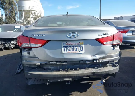 2013 Hyundai Elantra Gls from USA, damaged, VIN KMHDH4AE8DU902322